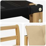 vidaXL Ensemble de canapés d'extérieur 6 pc Blanc et Beige