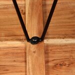 vidaXL Table de bar Bois massif d'acacia 60x60x107 cm