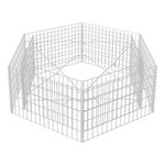 vidaXL Lit surélevé à gabion hexagonale 160x140x50 cm