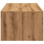 vidaXL Table basse chêne artisanal 102x50x35 cm bois d'ingénierie