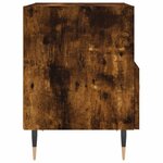 vidaXL Tables de chevet 2Pièces chêne fumé 40x35x47 5cm bois d’ingénierie