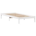 vidaXL Cadre de lit sans matelas blanc 100x200 cm bois de pin massif