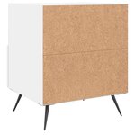 vidaXL Table de chevet blanc 40x35x47 5 cm bois d’ingénierie