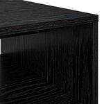 vidaXL Table basse Chêne noir 60 x 50 x 40 cm Bois d'ingénierie
