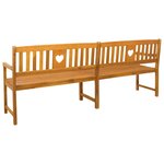 vidaXL Banc extérieur Naturel 220 x 55 5 x 90 cm Bois d'Acacia Massif