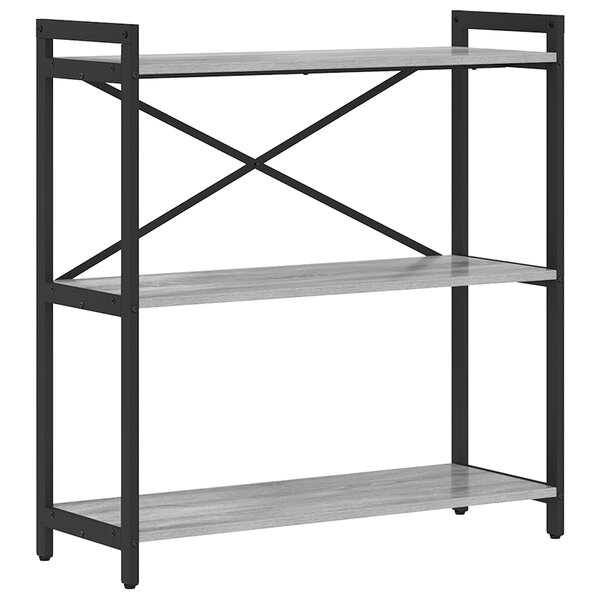 vidaXL Bibliothèque Sonoma gris 80 x 30 x 83 cm Bois d'ingénierie