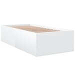 vidaXL Cadre de lit sans matelas blanc 90x200 cm