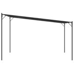 vidaXL Belvédère anthracite 4x4 m 180 g/m² tissu et acier