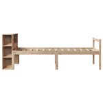 vidaXL Lit bibliothèque sans matelas 75x190 cm bois de pin massif