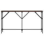 vidaXL Table console chêne marron 140x23x75 cm bois d'ingénierie
