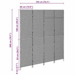 vidaXL Paravent Pliant Manuel Beige 196 x 200 cm polyrotin