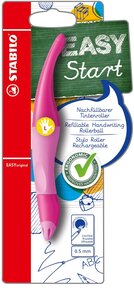 Roller Ergonomique EASYoriginal 0,5 mm rose Gaucher + 1 recharge STABILO