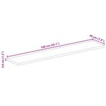 vidaXL Dessus de table 140x20x3 8cm rectangulaire bois massif récupéré