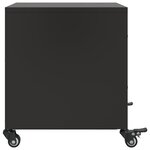 vidaXL Tables de chevet 2 Pièces noir 36x39x43 5 cm acier