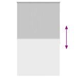 vidaXL Store enrouleur occultant 80 x 175 cm gris