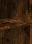 vidaXL Table d'appoint avec roues chêne fumé bois d'ingénierie