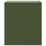 vidaXL Tables de chevet 2 Pièces vert 34 5x39x44 cm acier