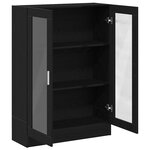 vidaXL Bibliothèque chêne noir 82 5x30 5x115 cm bois d'ingénierie