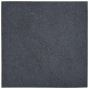 vidaXL Dalles de plancher autoadhésives 5 11 m² PVC noir marbre