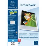 Porte vues PP semi rigide Krea Cover Chromaline 40 vues Blanc Transparent EXACOMPTA