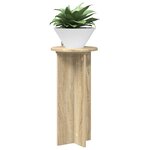 vidaXL Support de Plante 2 pièces Chêne Sonoma 29 5 x 29 5 x 60 cm