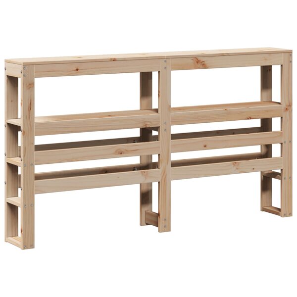 vidaXL Tête de lit avec étagères 120 cm bois massif de pin