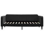 vidaXL Lit de repos sans matelas noir 90x200 cm velours