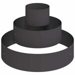 vidaXL Cache-pot de jardin Noir 90 x 90 x 20 cm Acier laminé à froid