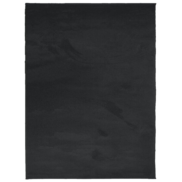 vidaXL Tapis OVIEDO à poils courts noir 240x340 cm