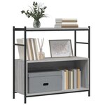 vidaXL Bibliothèque sonoma gris 80x30x78 5 cm bois d'ingénierie et fer