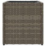 vidaXL Jardinière gris 36x30x32 cm résine tressée