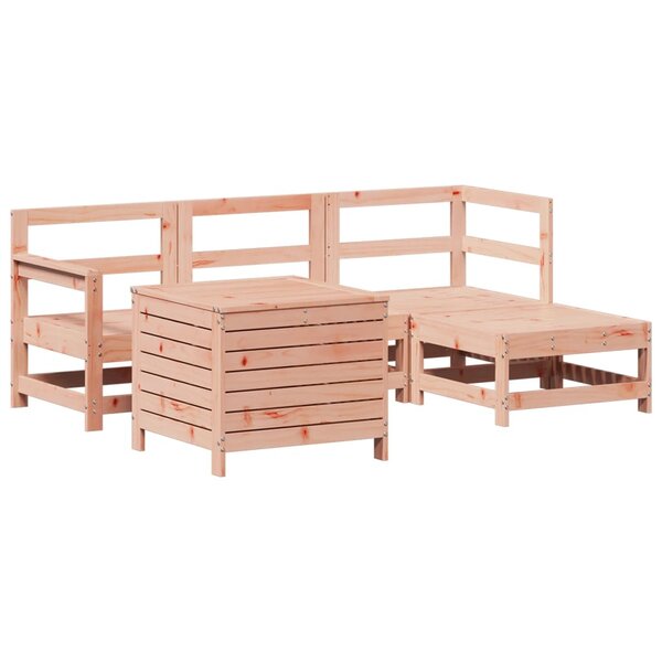 vidaXL Salon de jardin 5 Pièces bois massif sapin de douglas