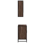 vidaXL Ensemble de meubles de salle de bain 2 Pièces Chêne marron