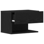 vidaXL Cabinet de chevet 2 Pièces Chêne noir 46 x 29 5 x 30 cm