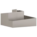 vidaXL Planteur 80x80x50 cm en acier résistant aux intempéries