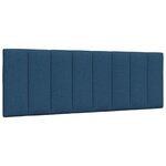 vidaXL Cadre de lit sans matelas bleu 120x200 cm tissu