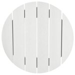 Ensemble de bar de jardin 3 pièces blanche HDPE vidaXL