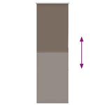 vidaXL Store enrouleur occultant café 60x150cm largeur du tissu 55 7cm