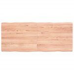 vidaXL Dessus de table bois massif traité bordure assortie