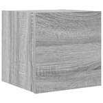 vidaXL Meuble TV mural Sonoma gris 30 5x30x30 cm