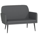 vidaXL Banc Gris 107x80x81 cm Similicuir