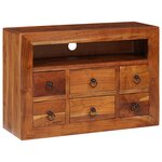 vidaXL Buffets & Commodes Marron 80 x 30 x 55 cm Bois d'acacia massif