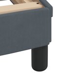 vidaXL Lit avec matelas gris foncé 90x190 cm velours