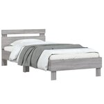 vidaXL Cadre de lit sans matelas avec lumières LED 100x200 cm
