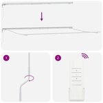 vidaXL Auvent rétractable automatique marron 600x300 cm