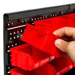 Tectake etagère murale avec 30 bacs de rangement