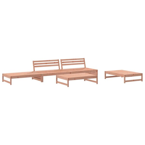vidaXL Salon de jardin 5 Pièces bois massif douglas