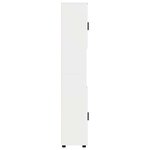 vidaXL Meuble de salle de bain haut Blanc brillant 30 x 35 x 192 cm