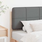 vidaXL Tête de lit capitonnée Marron et gris clair 80 cm Pin massif