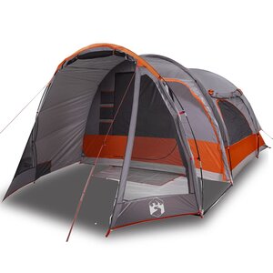 vidaXL Tente familiale 6 personnes orange imperméable
